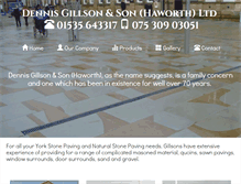 Tablet Screenshot of gillsons.com